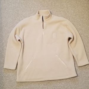 Ralph Lauren cream colored 3/4 zip heavy fleece